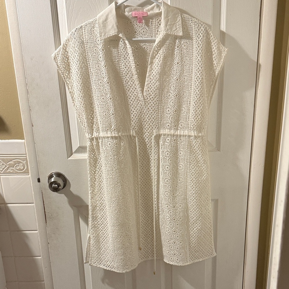 Lilly Pulitzer Cream swimsuit Cover-up